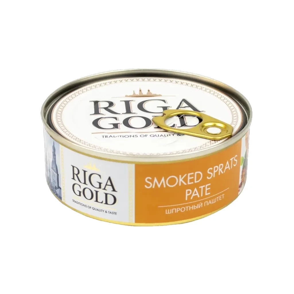 RIGA GOLD SMOKED SPRATS PATE 240GM EO