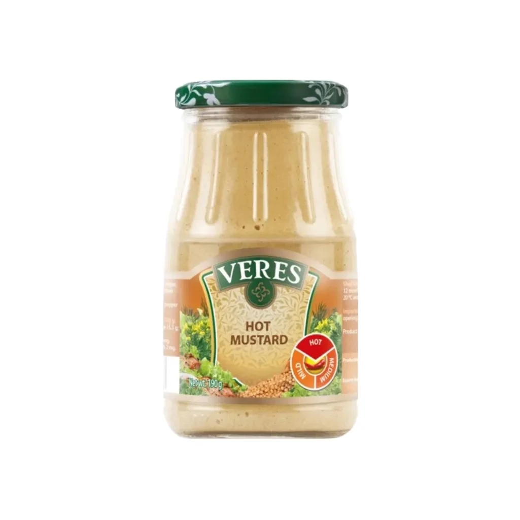 VERES HOT MUSTARD JAR 190G