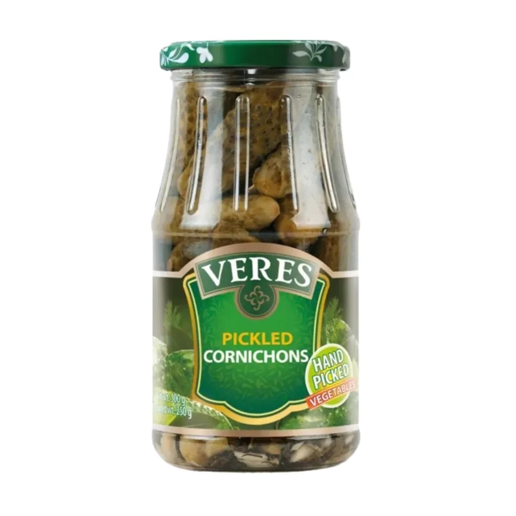 VERES PICKLED CORNICHONS 500G